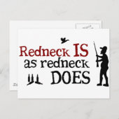 Roodnek is net als Rednek Briefkaart (Voorkant / Achterkant)