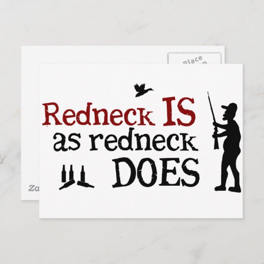 Roodnek is net als Rednek Briefkaart (Voorkant / Achterkant)