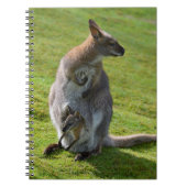 Roodnekkige behang en haar joey notitieboek (Voorkant)