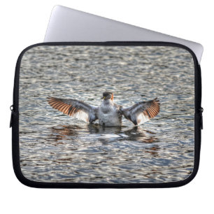 Roodnekkige Grebe voor wilde dieren en vogelliefhe Laptop Sleeve
