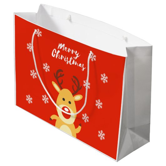 Roodneusdeerb Groot Cadeauzakje (Achterkant Gekanteld)