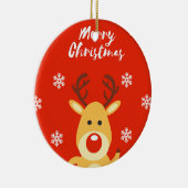 Roodneusdeerb Keramisch Ornament (Rechts)