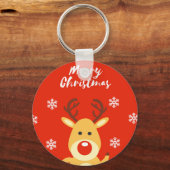 Roodneusdeerb Sleutelhanger (Voorkant)