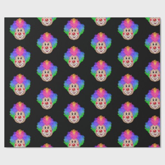 Roodneusklauw op zwart cadeaupapier (Vlak)