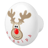 Roodneuskop Keramische Knop (Rechts)