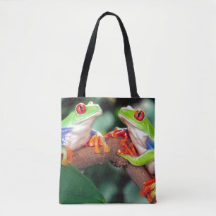 Roodogige Boomkikker Paar, Agalychinis callidryas, Tote Bag