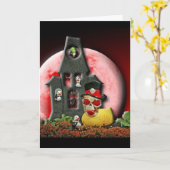 roodogige eend kaart (Gele Bloem)