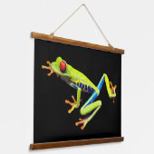 Roodogige geschilderde boomkikker hangend wandkleed (Gebogen)