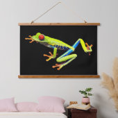 Roodogige geschilderde boomkikker hangend wandkleed (Slaapkamer)