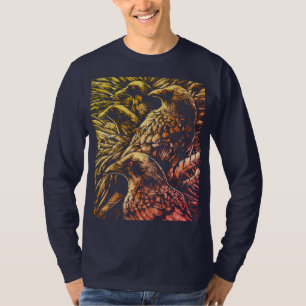 Roodogige Raven – Mysterieke Gotische Wilde Natuur T-shirt