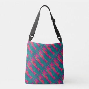 roodonderzeese zeemeerminnen zwemmen crossbody tas