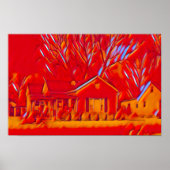 Roodontvlammende Surburen Poster (Voorkant)