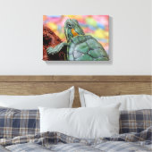 Roodoorschildpad Canvas Afdruk (Insitu (Slaapkamer))