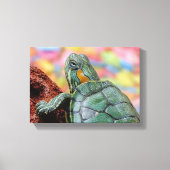 Roodoorschildpad Canvas Afdruk (Voorkant)