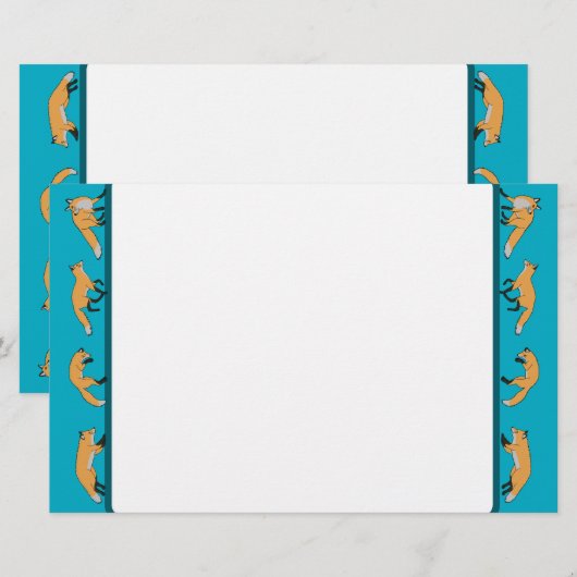 Roodoxes Briefpapier (Voorkant / Achterkant)