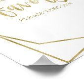 Roodpaarse bloemenhuwelijksgunsten bord poster (Hoek)