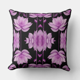Roodpaarse lotus kussen