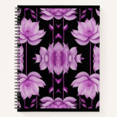 Roodpaarse lotus notitieboek (Voorkant)