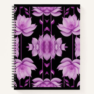 Roodpaarse lotus notitieboek