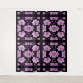 Roodpaarse Lotus Wandkleed (Voorkant)