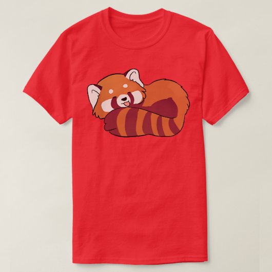 Roodpanda, schattige illustratie t-shirt (Design voorkant)