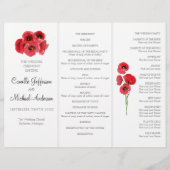 Roodpapaver-trouwprogramma (Voorkant)