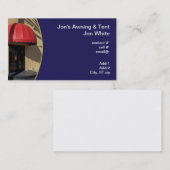 Roodpijn over de ingang van het bedrijf visitekaartje (Voorkant / Achterkant)