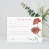 Roodpindenkaarten voor huwelijksadviezen en -kaart advieskaart (Staand voorkant)