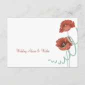 Roodpindenkaarten voor huwelijksadviezen en -kaart advieskaart (Achterkant)