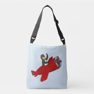 Roodpinguïn cartoon crossbody tas