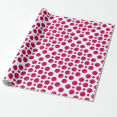 Roodpokkenpatroon Cadeaupapier (Uitgerold)