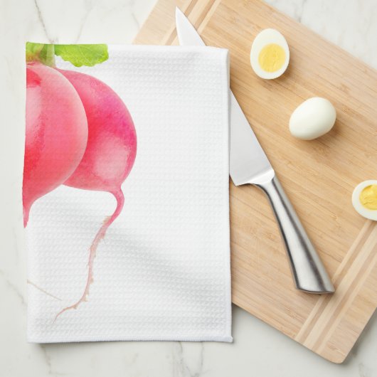 Roodradijzen Theedoek (Quarter Fold)