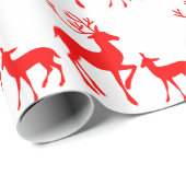 Roodrendier Cadeaupapier (Rol Hoek)