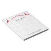 Roodrendieren Notitieblok (Schuin)