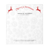 Roodrendieren Notitieblok (Voorkant)