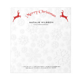 Roodrendieren Notitieblok