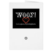 Roodrijlingslust grote boze wolf grappige romantis (Achterkant)