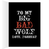 Roodrijlingslust grote boze wolf grappige romantis (Binnen (Rechts))