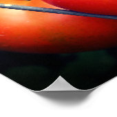 Roodrijpe tuintomaten op wijn poster (Hoek)