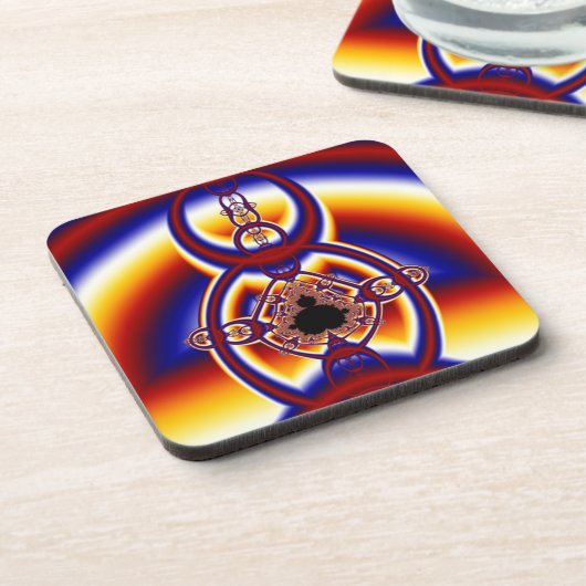 Roodringen 2 drankjes onderzetter (Linkerzijde)