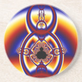 Roodringen 2 zandsteen onderzetter (Voorkant)