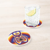 Roodringen 2 zandsteen onderzetter (Zijkant)