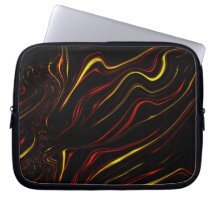 Roodrode gouden lange streken op een donkere achte