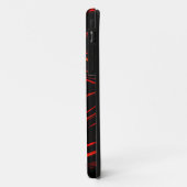 Roodrode lange sporen boven zwarte achtergrond Case-Mate iPhone case (Achterkant/links)