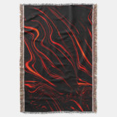 Roodrode lange sporen boven zwarte achtergrond deken (Voorkant Verticaal)