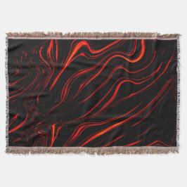 Roodrode lange sporen boven zwarte achtergrond deken