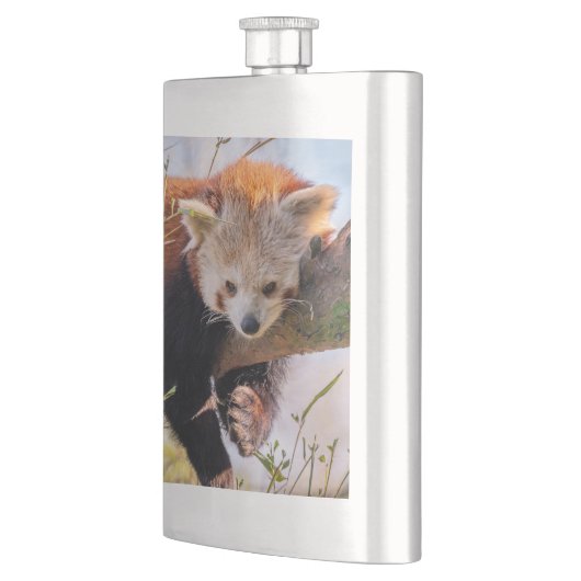 Roodrode panda flacon (Links)