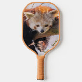 Roodrode panda pickleball paddle (Achterkant)