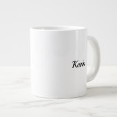 Roodrode Waterverf bruiloft Grote Koffiekop (Voorkant rechts)