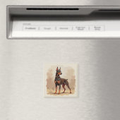Roodroestbruine Dobermann Pinscher Hond Magneet (Insitu (Vaatwasser))